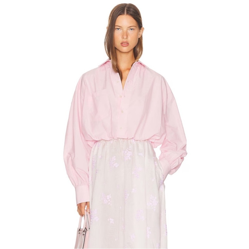 Helsa NWOT Bubble Shirt in Tech Poplin